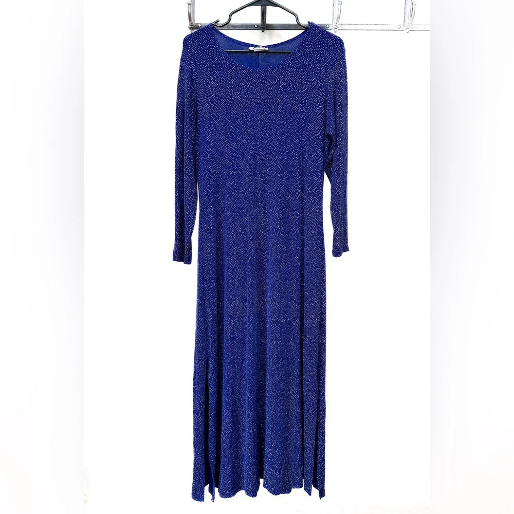 blue stretchy maxi dress Hannah Maxi Dress main image 0